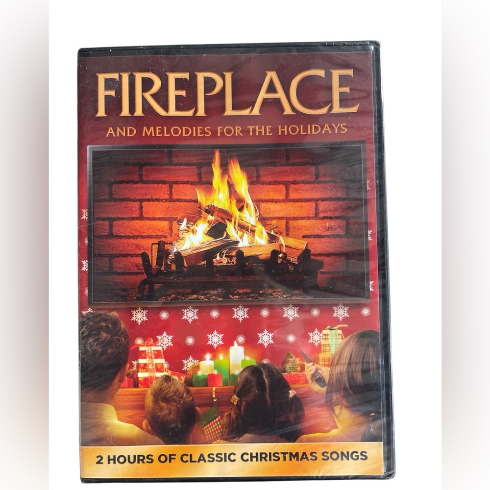 NWT Fireplace & melodies for the holidays DVD 2 hours classic of Christmas songs